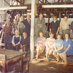 Staff at Cluny's factory'