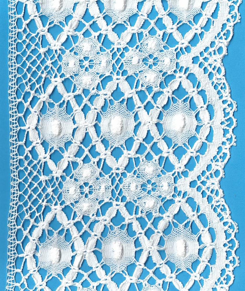 White or Natural EcruCotton Crochet Cluny Insertion Lace 70mm/2.75   – The Lace Co.